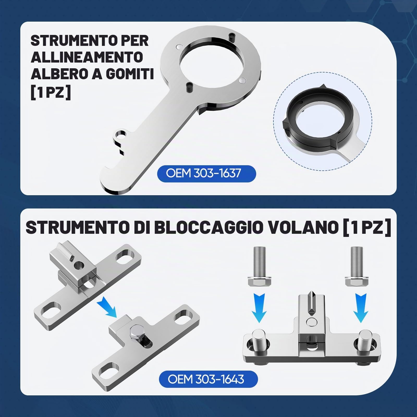 Strumento di sincronizzazione per Ford 2.0 Ecoblue TDCi Diesel, Kit di regolazione, blocco albero a camme, blocco benzina