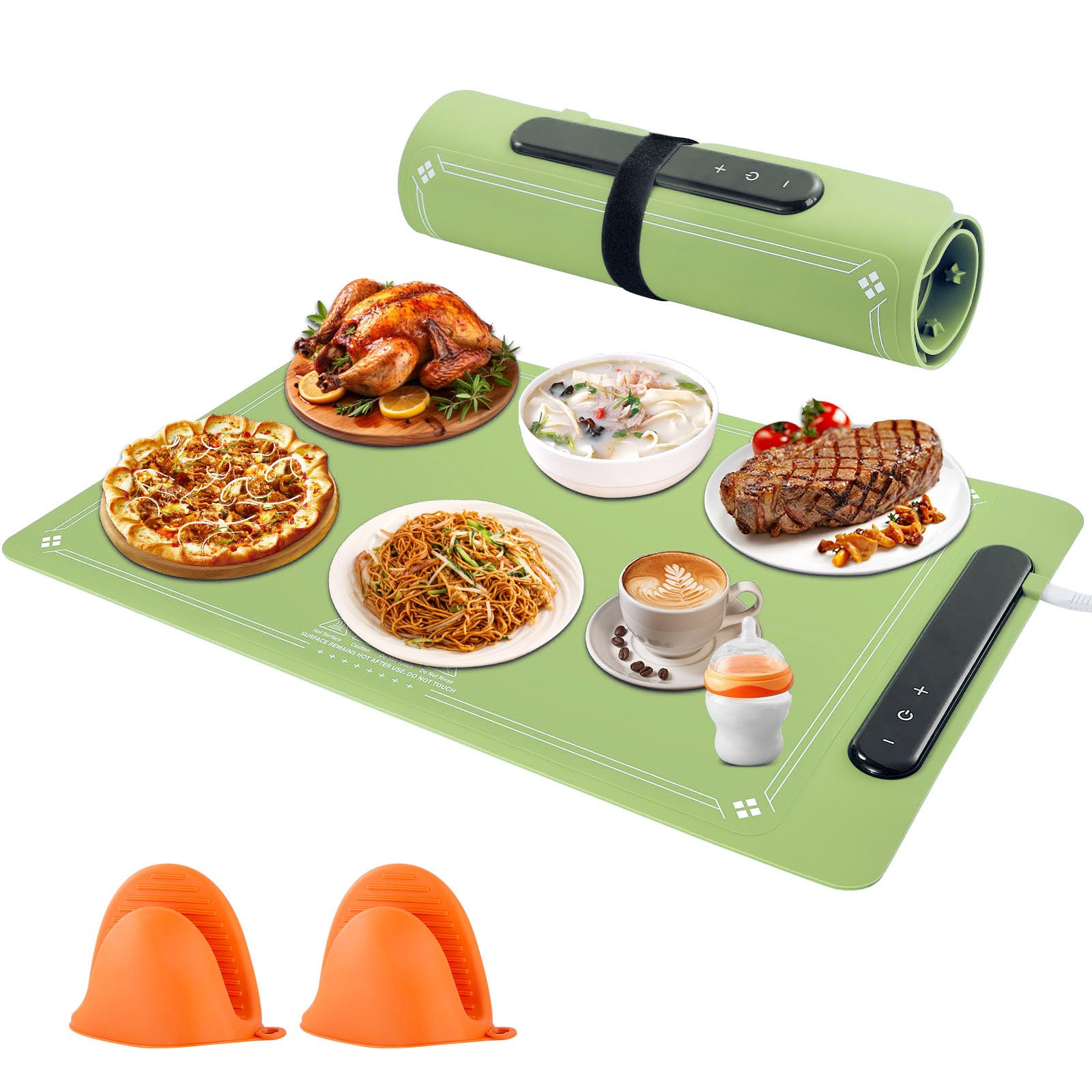 Electric Warming Tray:Full Surface Heating Tray For Food,3 - View #8