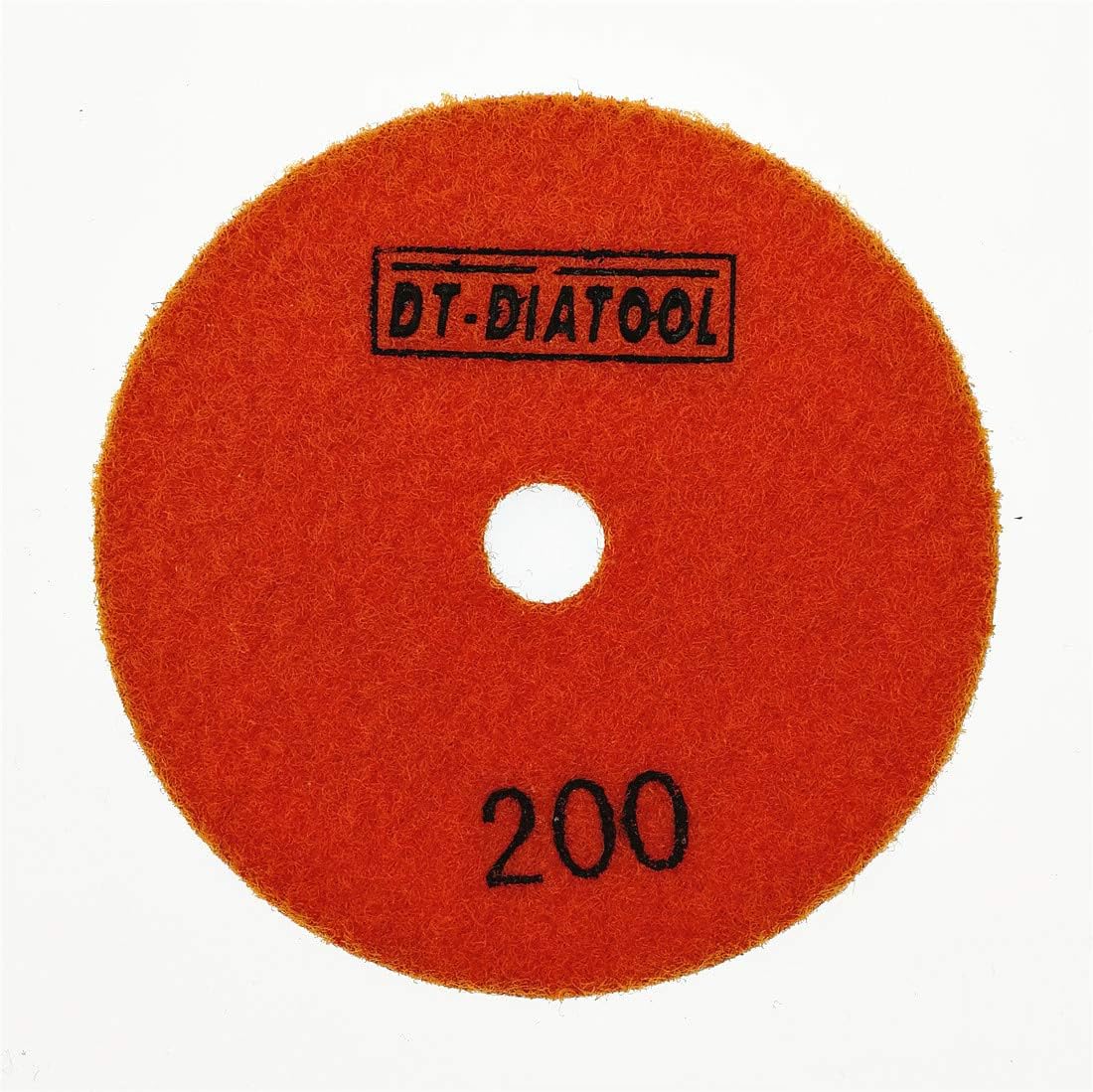 DT-DIATOOL Diamond Dry Polishing Pads Resin Bond for Granite Marble Diameter 4 Inch Grit 200 Pack of 7