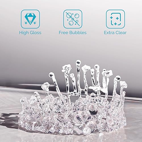 Miniatura 2 de Kit de Resina UV 1000g a Granel Sin Olor Resina de Epoxi UV Transparente Mejorada Resina de Curación Rápida y Dura Kit para Hacer Joyas Manualidades