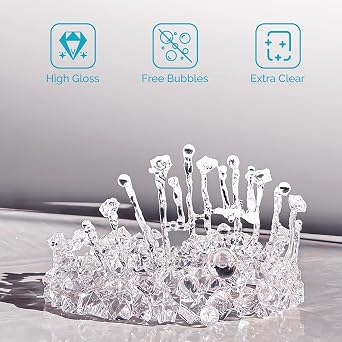 UV Resin Kit 1000g Bulk, No Odor Clear Hard Fast Epoxy Resin Kit | Upgraded Formula for Jewelry Making, Handmade Decoration DIY Craft Coating, Cures Fast Under UV Lamp