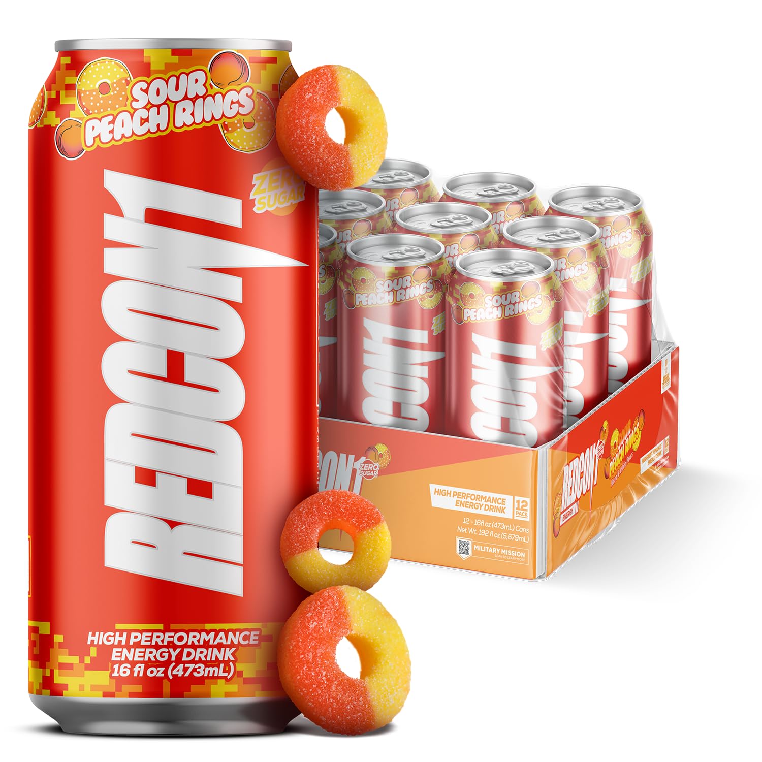 Amazon.com : REDCON1 Energy High Performance Drink, Sour Peach