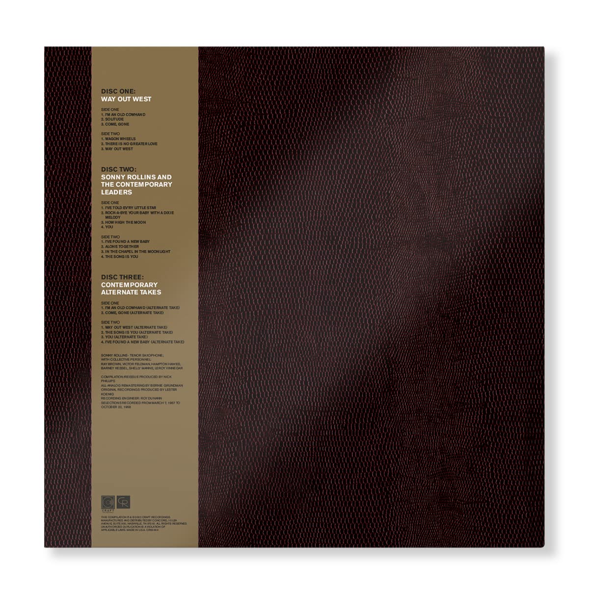Go West!: The Contemporary Records Albums