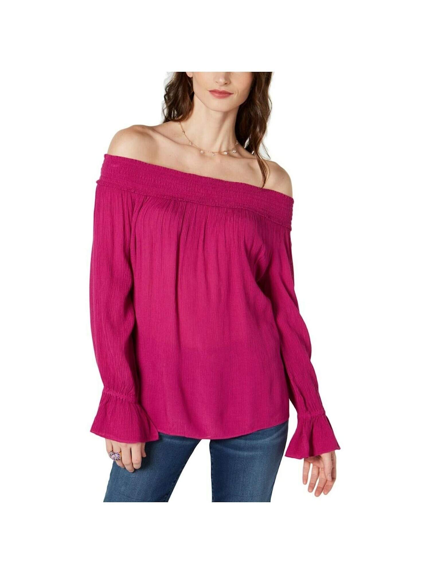 I.N.C. International ConceptsI.N.C. International Concepts INC Smocked Off-The-Shoulder Top