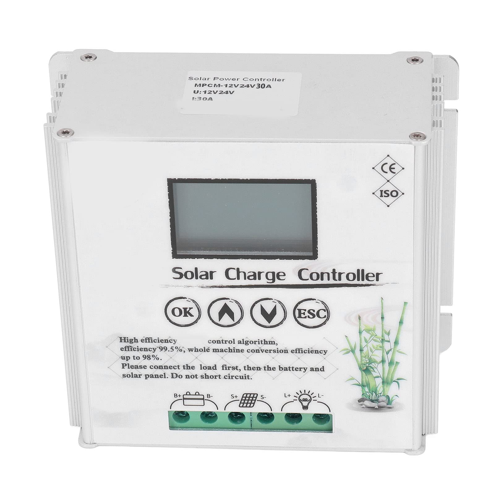 Regolatore di Carica Ibrido MPPT Automatico Wind Solar, (30A)
