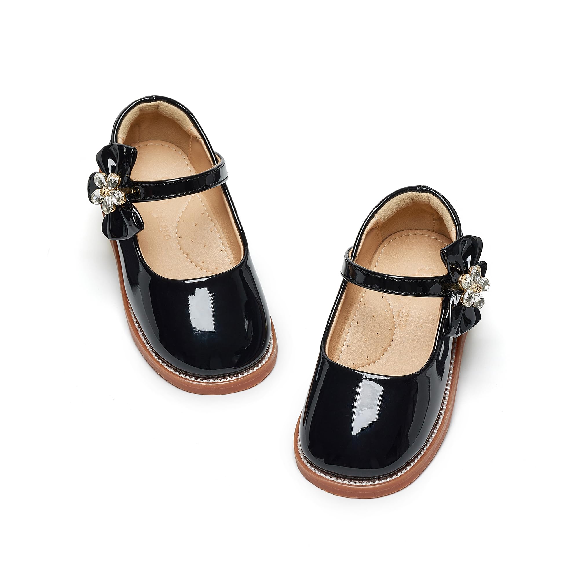 Flaryzone Toddler Girls Mary Jane School Uniform Oxfords Dress Shoes Flats