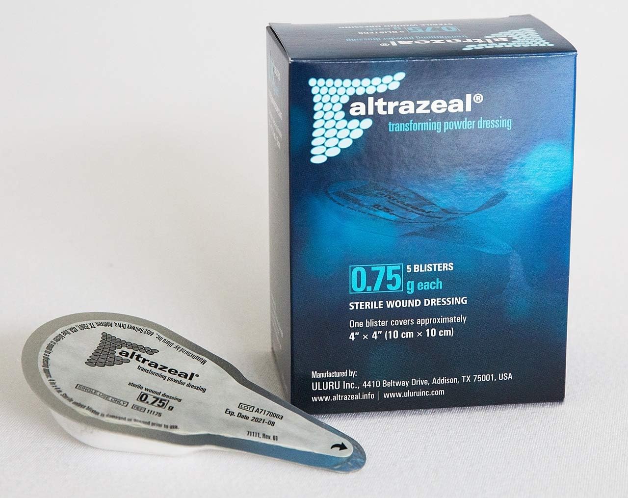 11175-5 ALTRAZEAL Transforming Powder Dressing, 0.75 Grams per Pouch, 5 Pouches per Box