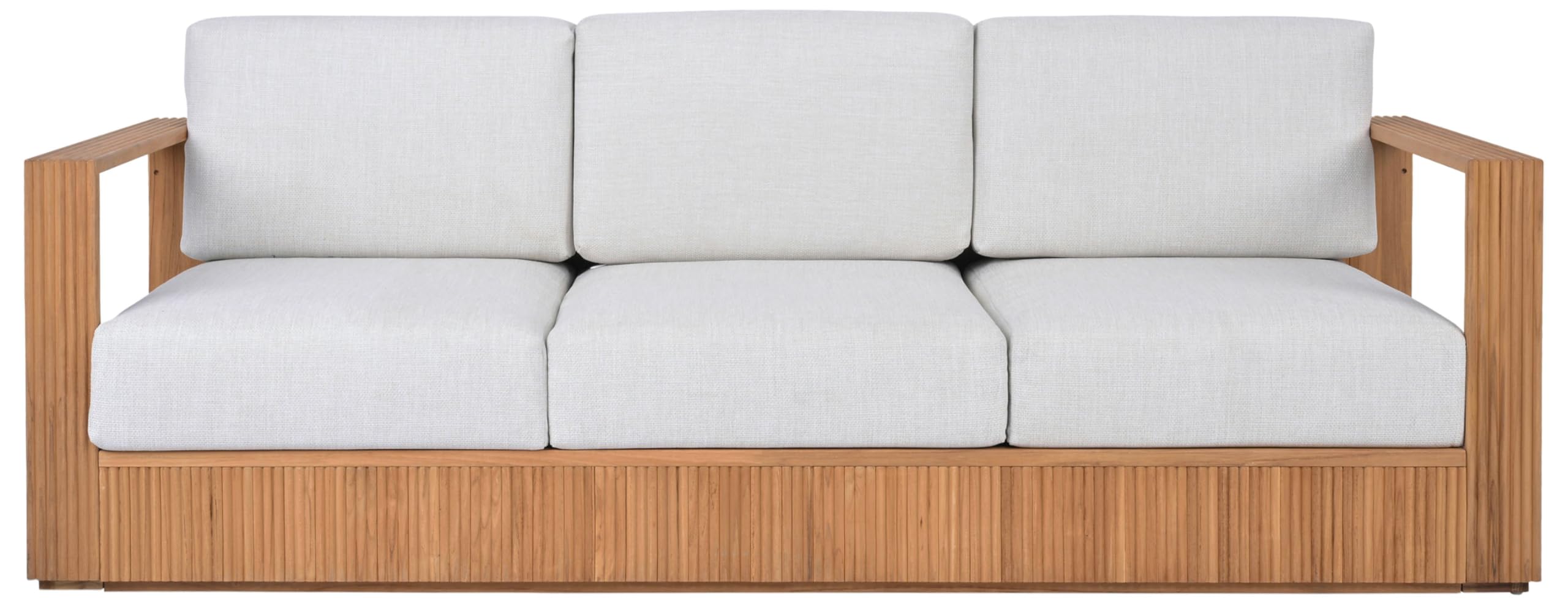 Amazon.com : SAFAVIEH Couture Outdoor St Lucia Wood Sofa, 79.9