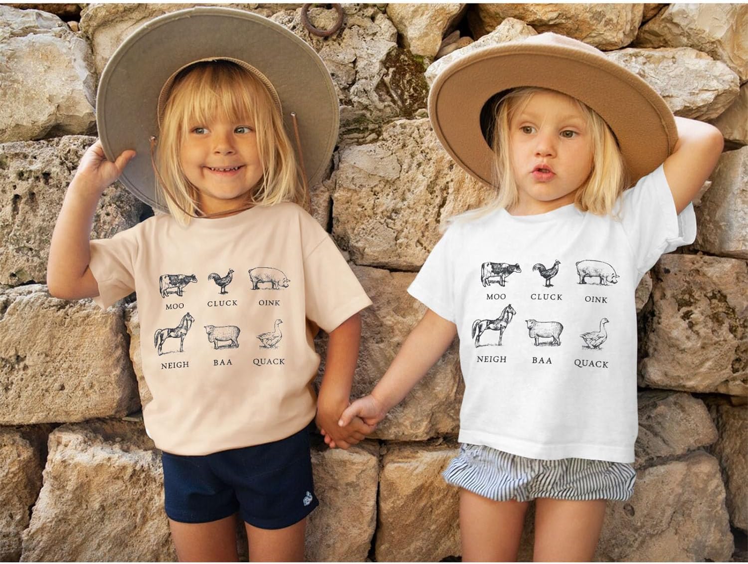 Toddler Baby Boys Girls Farm Shirt Cute Animals Graphic Short Sleeve T-Shirt Kids Funny Letter Print Summer Tee Tops - Image 2