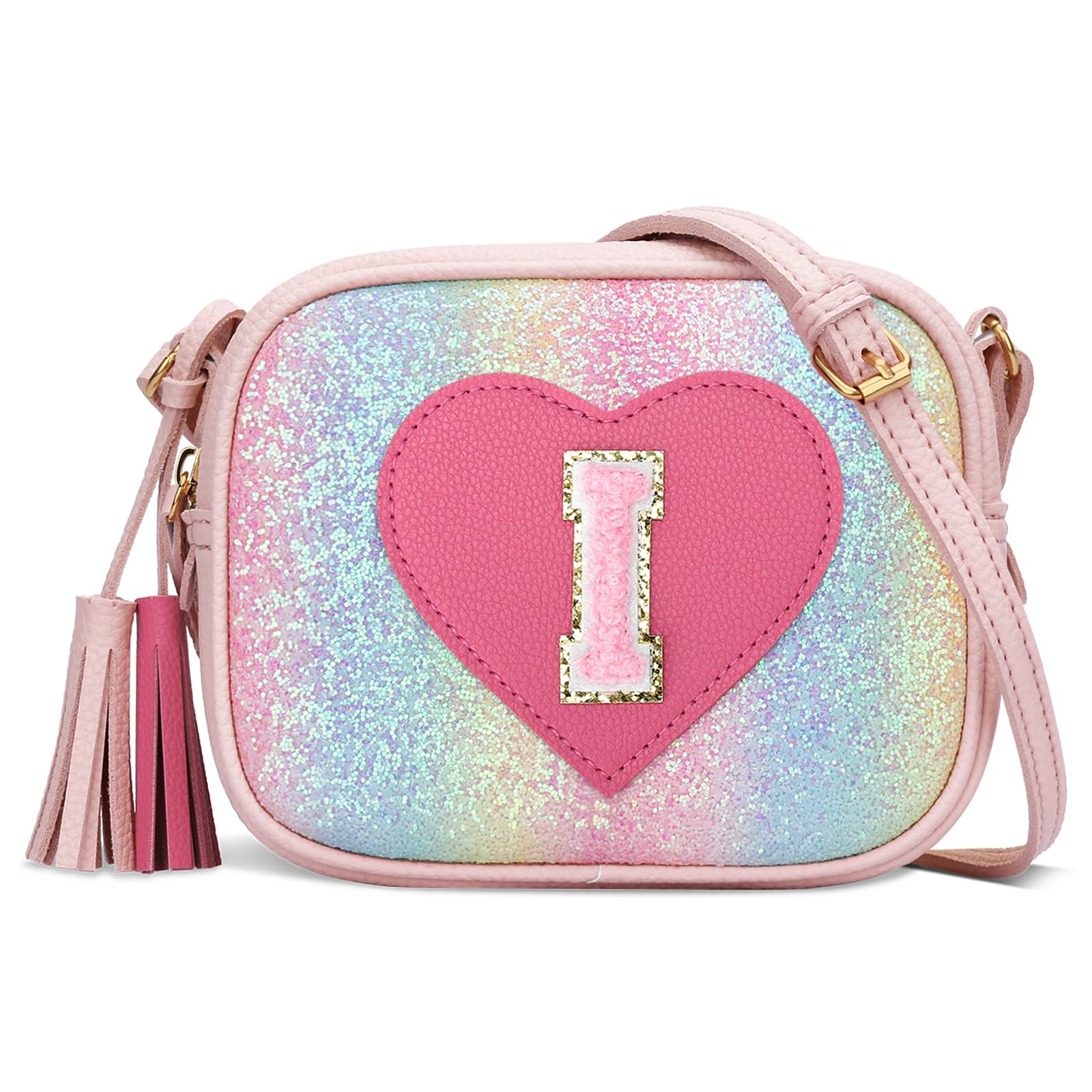 KKXIU Gifts for 3 4 5 6 7 8 Year Old Girls Initial Toddler Purse