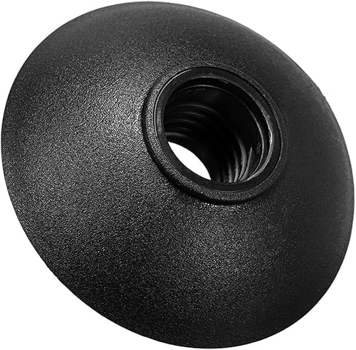 Miniatura 4 de Paquete de 2 cestas de barro para bastones de trekking, accesorio de repuesto para bastones de senderismo, campamento (0.51 pulgadas, negro)