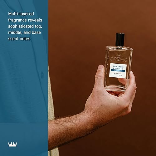 Miniatura 42 de Cremo Cologne For Men - Palo Santo - Espray de colonia para hombre, una combinación de cardamomo brillante, papiro seco y Palo santo aromático