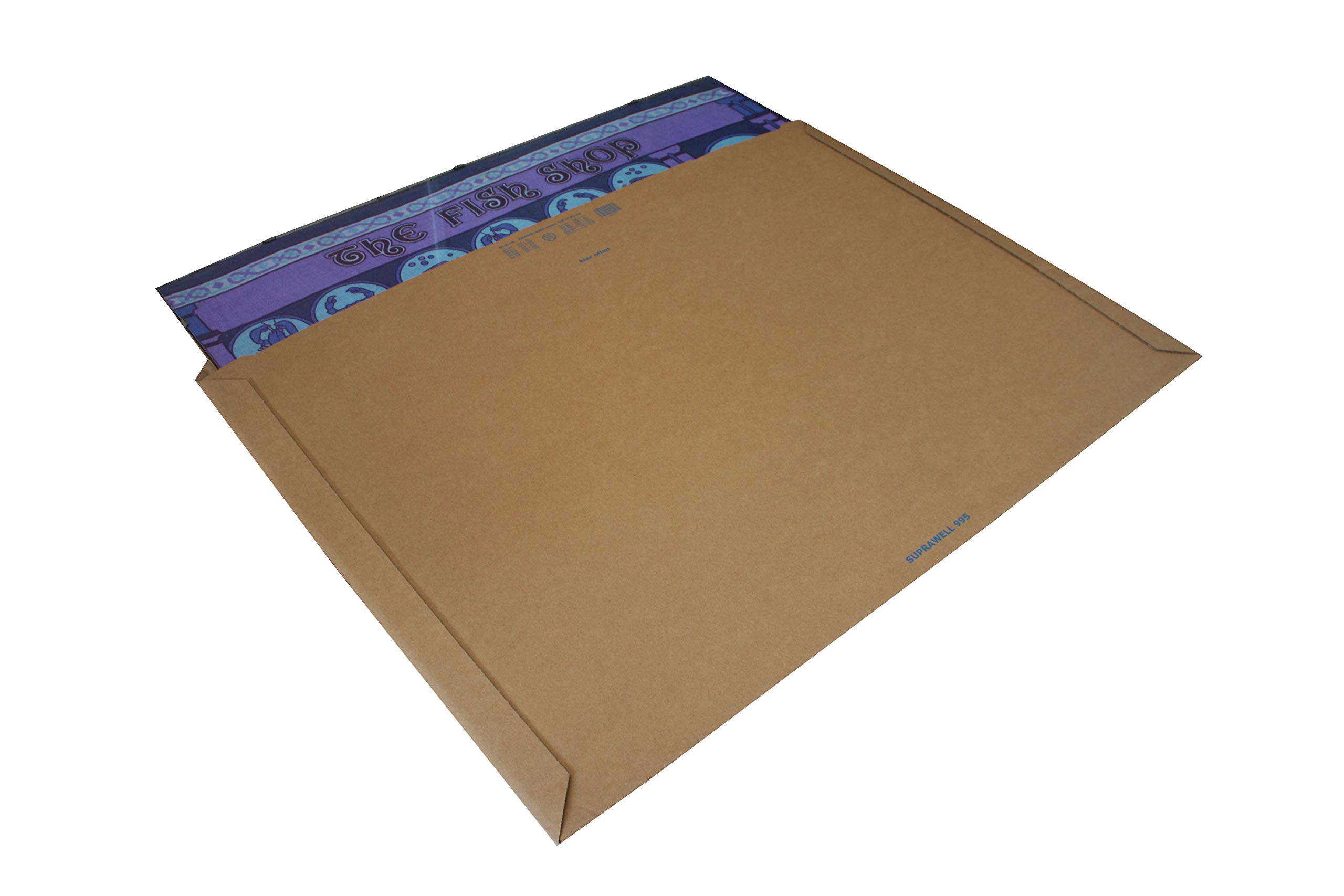 Carte Dozio - Starre Versandtaschen aus Karton mit langer Öffnung für den Versand - F.to int. mm 446 x 324-25 Stück pro Packung