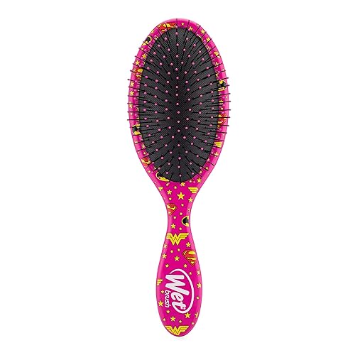 Miniatura 7 de Wet Brush Cepillo desenredante original para el cabello  Liga de la Justicia mujer embarazada Batman y Supergirl  Peine para mujeres hombres y niños