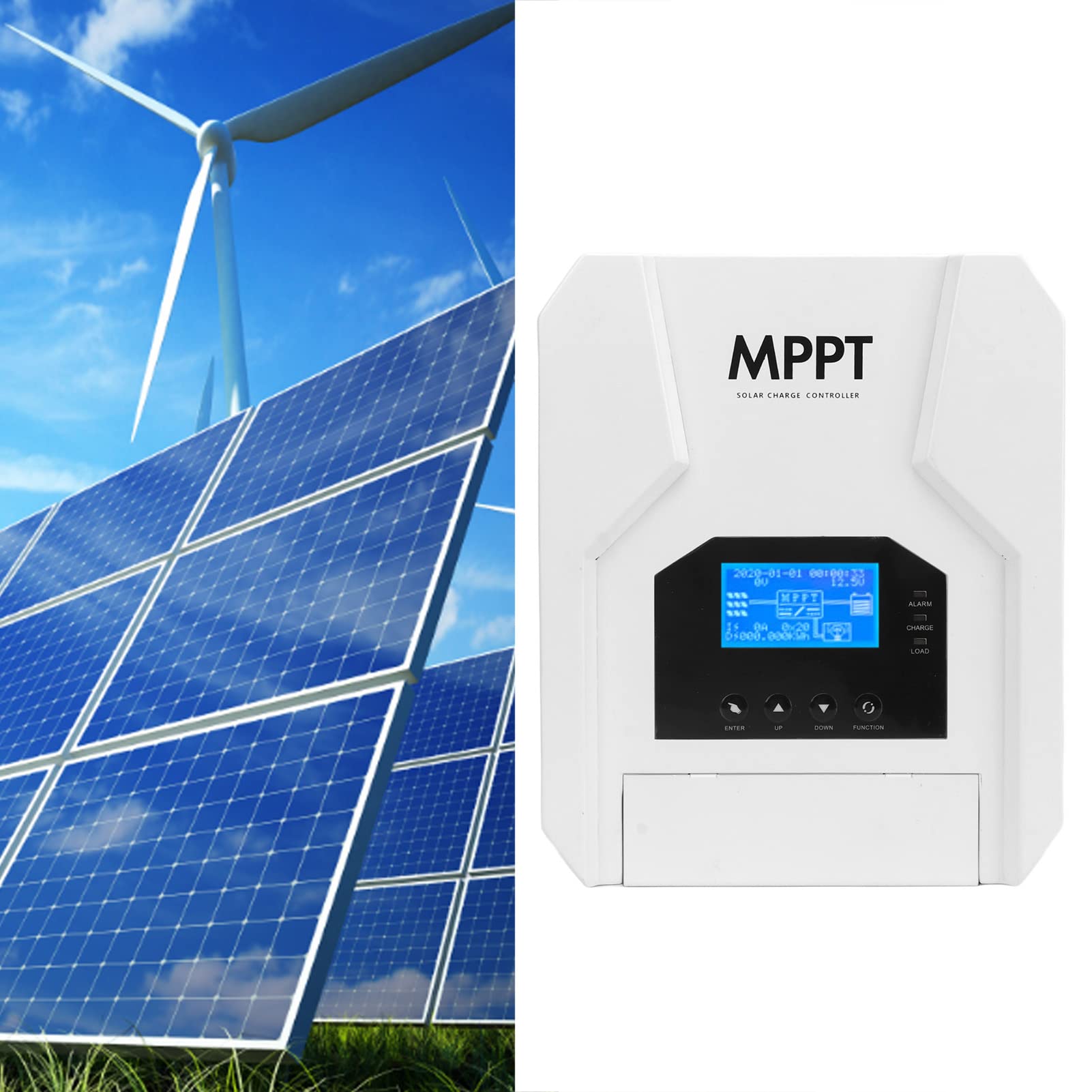 Controlador de carga solar MPPT 40A Regulador de panel solar de aleación de aleación de aluminio de alta eficiencia para centrales eléctricas y aplicaciones de vehículos