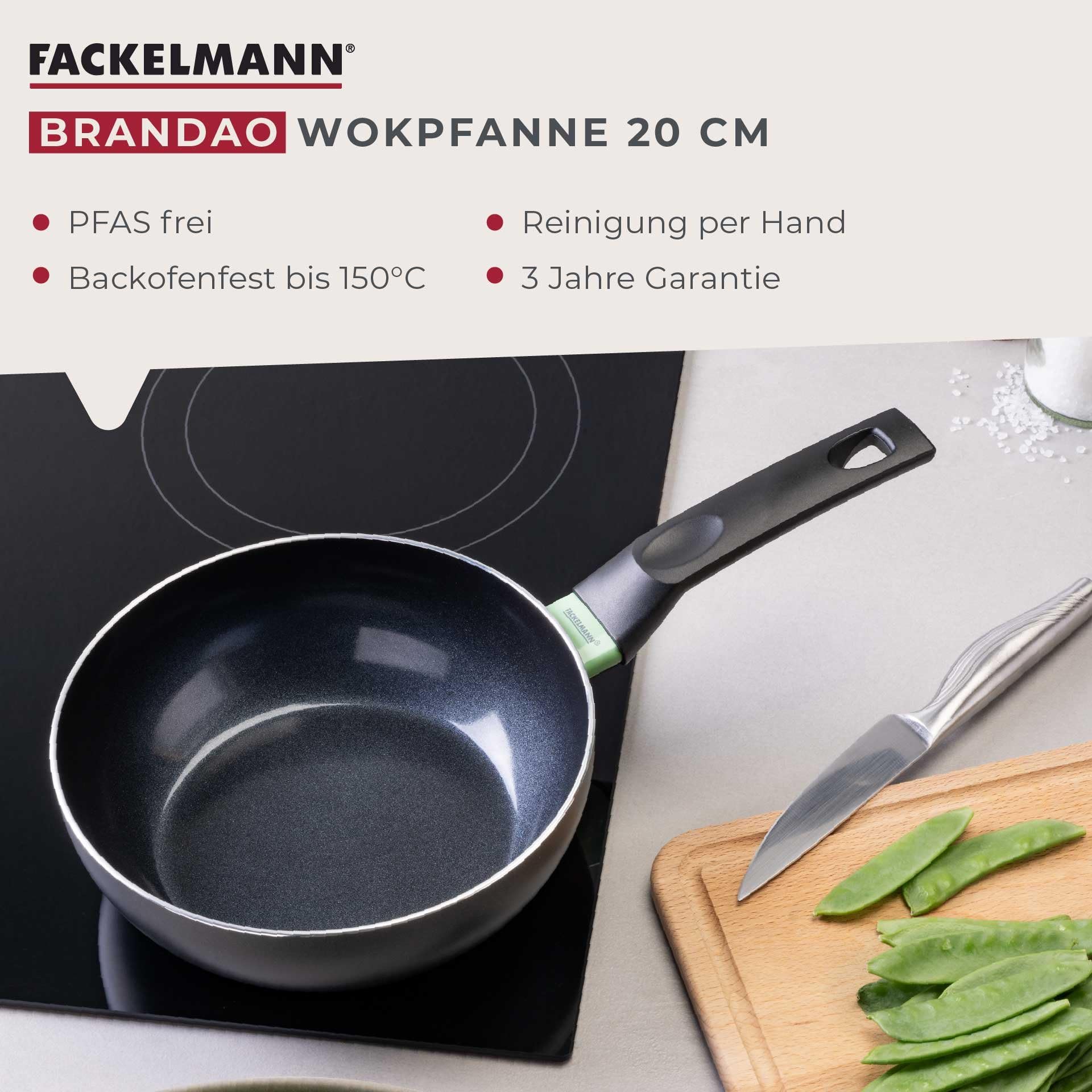 Fackelmann Patelnia Wok 20 cm Brandao