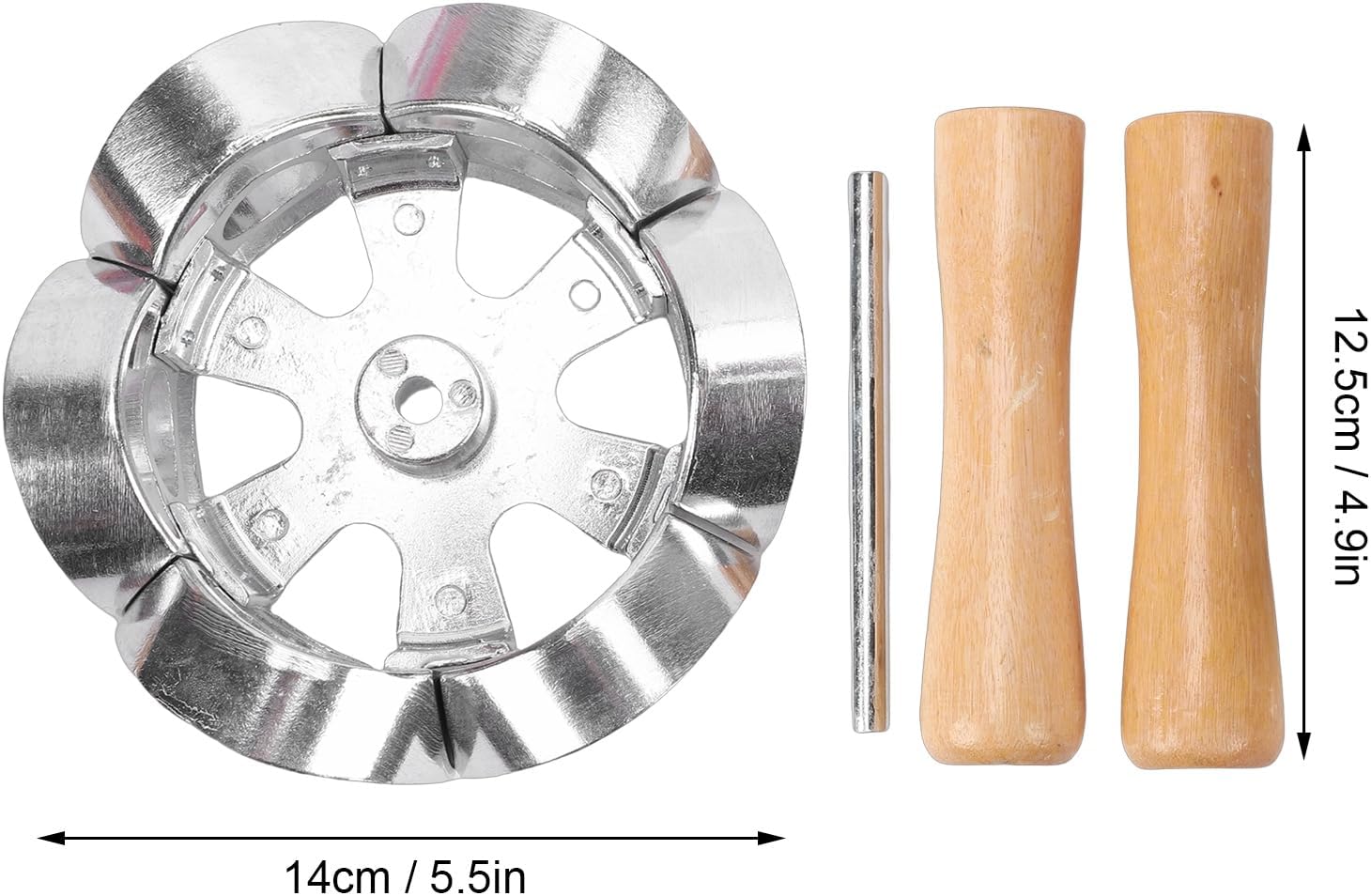 Donut Cutter Roller Baking Mold Sturdy Aluminum Alloy Kitchen Tool for Home Baking and Catering Institutions (Style 2)