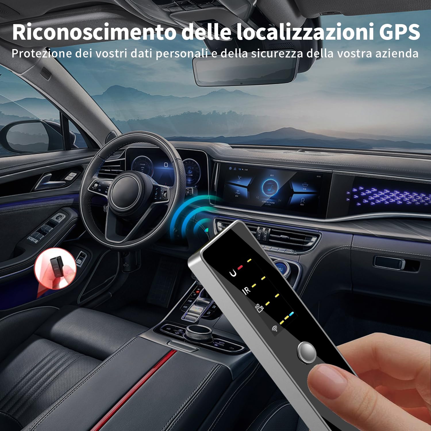 DBJIBF Rilevatore Anti-spia 4 In 1 – Trova Telecamere, Cimici, GPS E Campi Magnetici, Portatile E Facile Da Usare - 3