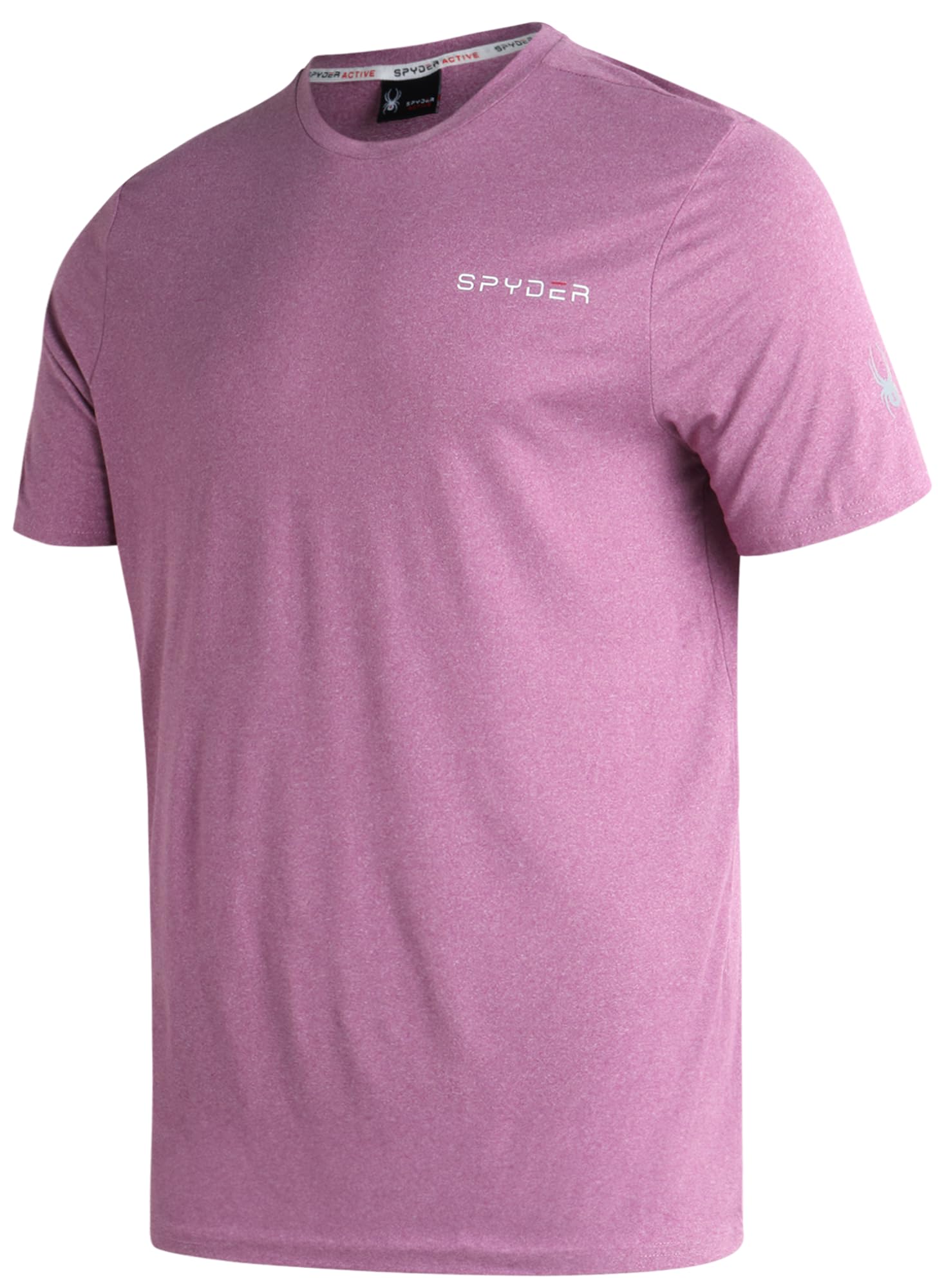 Spyder Mens Athletic Shirts - Quick Dry Lightweight Short Sleeve T Shirt for Men Active Performance Workout Shirts for Men