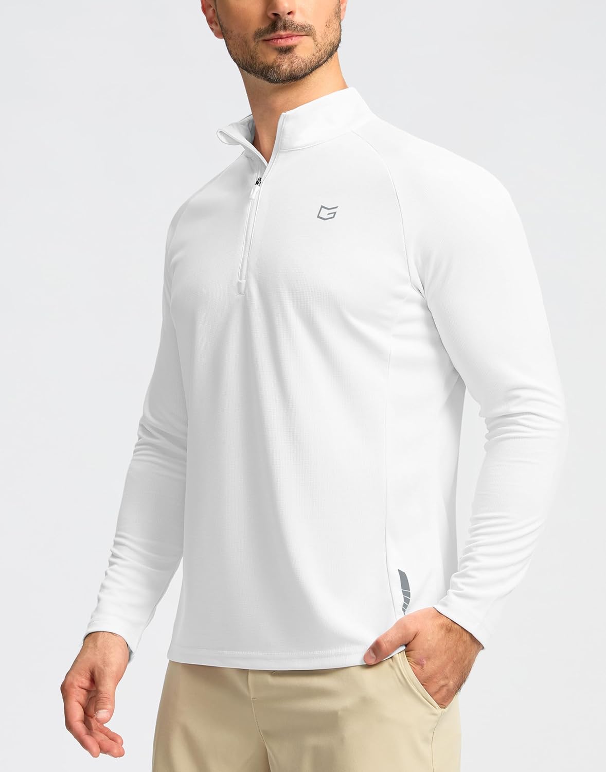 G Gradual Men's Running Shirts Long Sleeve Athletic Shirt Lightweight Quick Dry Quarter Zip Pullover for Men Workout Gym Golf - Image 2