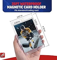 Vista 2 de Tarjetero magnético para comercio, fundas rígidas de 35 pt para deporte, MTG, YUGIOH, fundas rígidas para tarjetas (10)