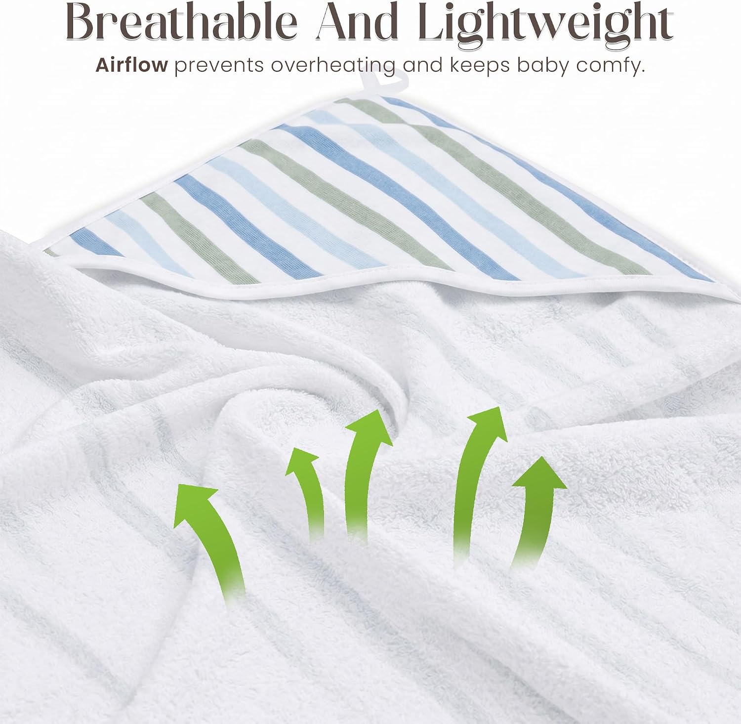 Organic Hooded Baby Towels with Washcloths – 2 Hooded Towel (28x28 inches) & 2 Washcloth (10x10 inches) – Ultra Soft, Absorbent & Cozy Cotton Bath Towels for Newborns and Infants