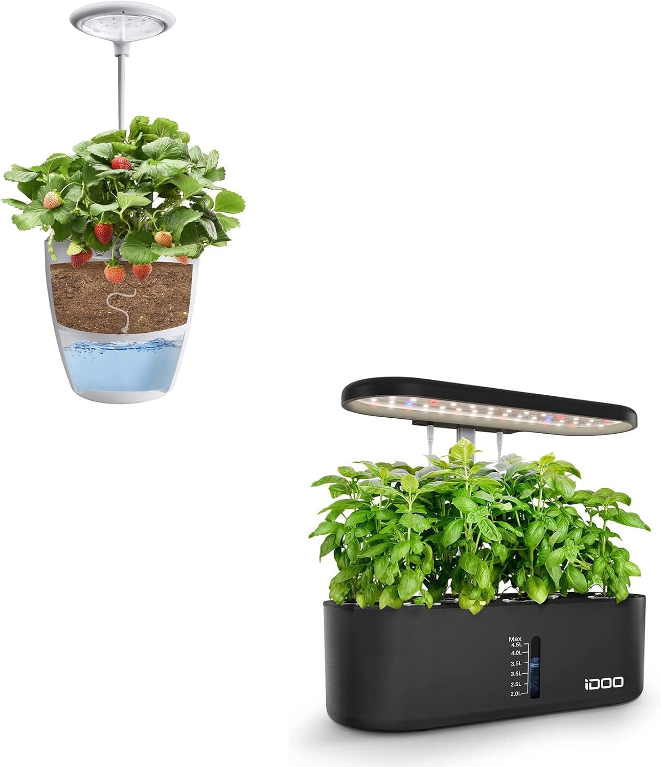 iDOO 10Pods Indoor Hydroponic Growing System and 6 Pods