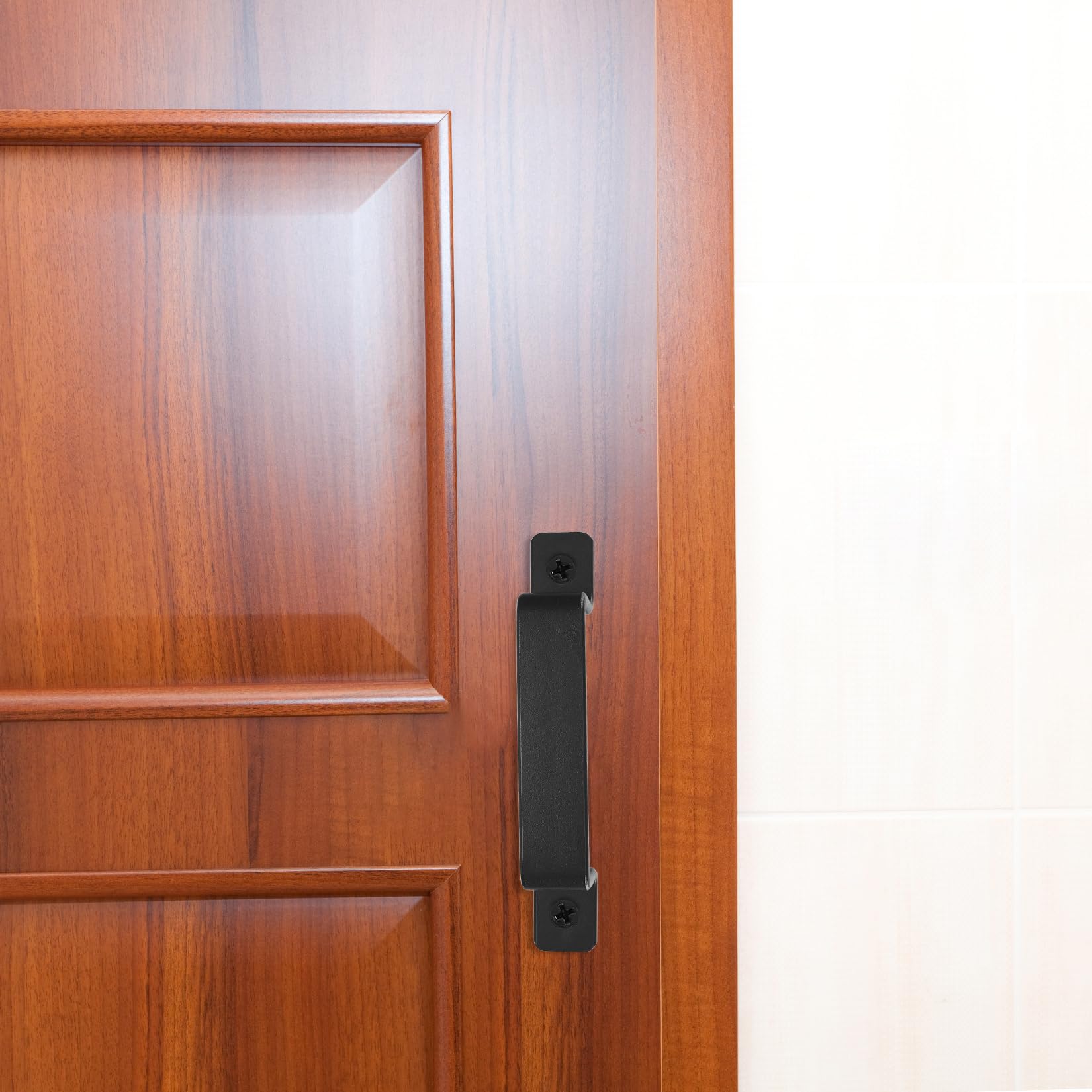 4er Set Vintage Türgriffe Aus Gusseisen - Schwarz & Robust Für Garten, Garage & Möbel