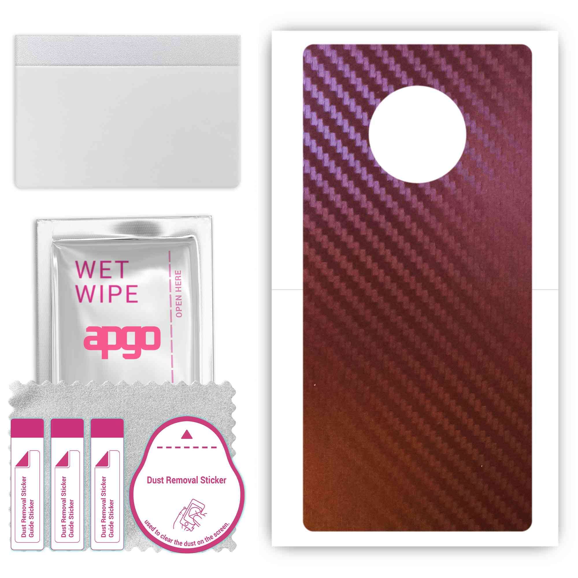 apgo BACK SKIN Film Pellicola protettiva Protezione Posteriore per Huawei Mate 10 Lite, skin sticker film foil vinyl Nero Opaco
