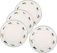 Vista 8 de Golden Rabbit Platos sándwich esmaltados, 8.5 pulgadas, productos frescos, juego de 4