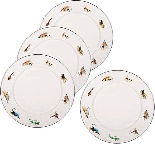 Miniatura 8 de Golden Rabbit Platos sándwich esmaltados, 8.5 pulgadas, productos frescos, juego de 4