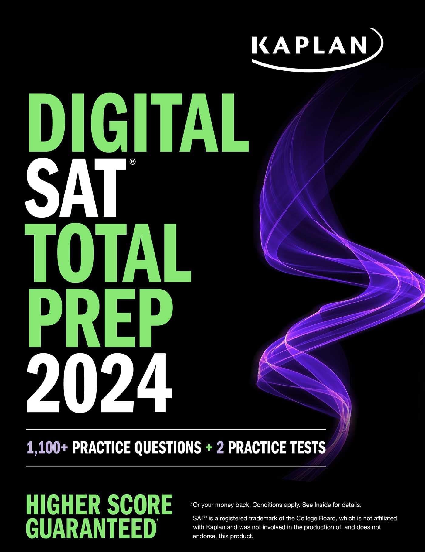 Digital SAT Total Prep 2024 with 2 Full Length Practice Tests, 1,000+ Practice Questions, and End of Chapter Quizzes (Kaplan Test Prep) Paperback – 18 Jan. 2024