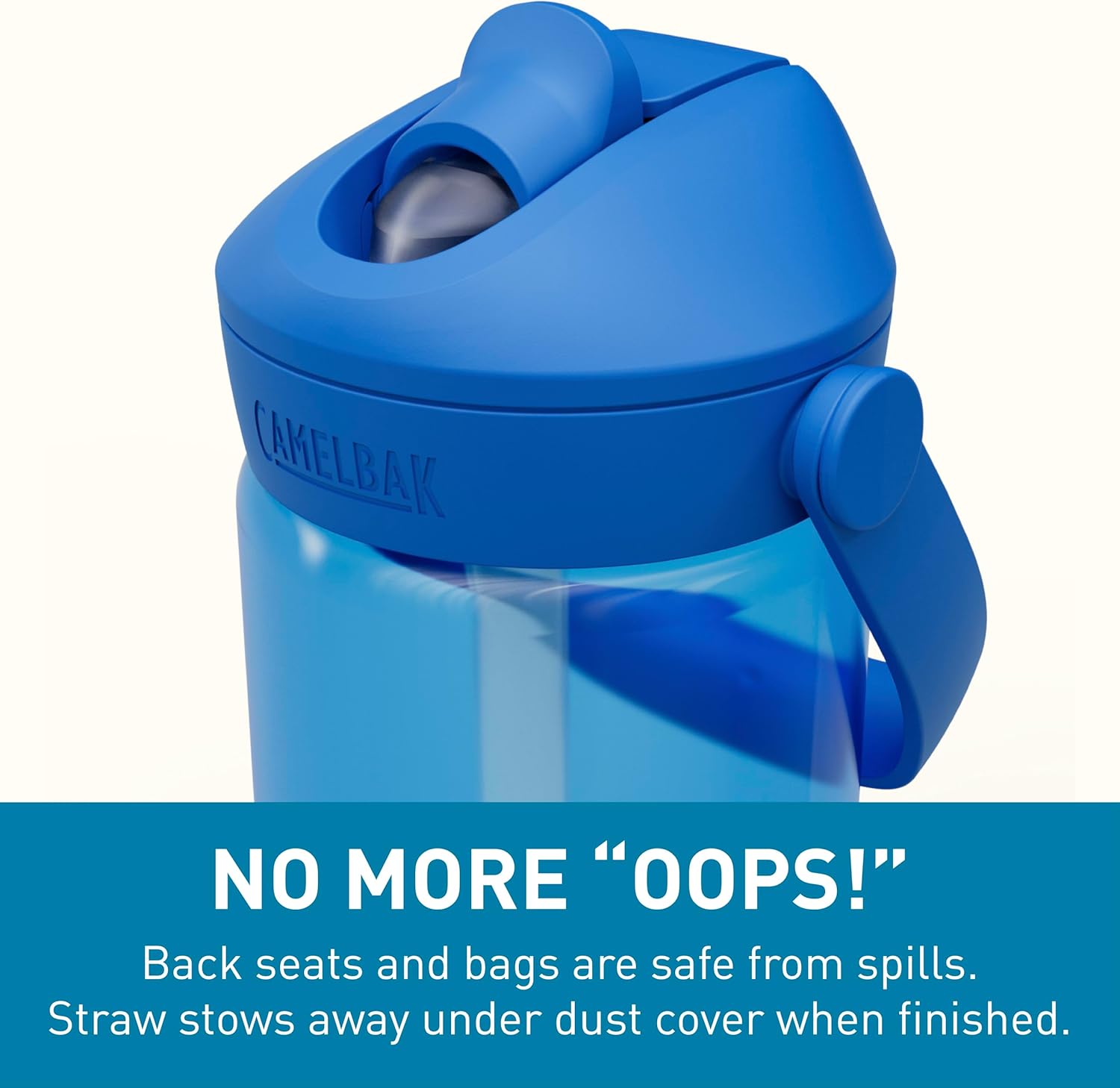 CamelBak Thrive Flip Straw Kids Bite Valve Tritan Renew Water Bottle 14oz - Image 6