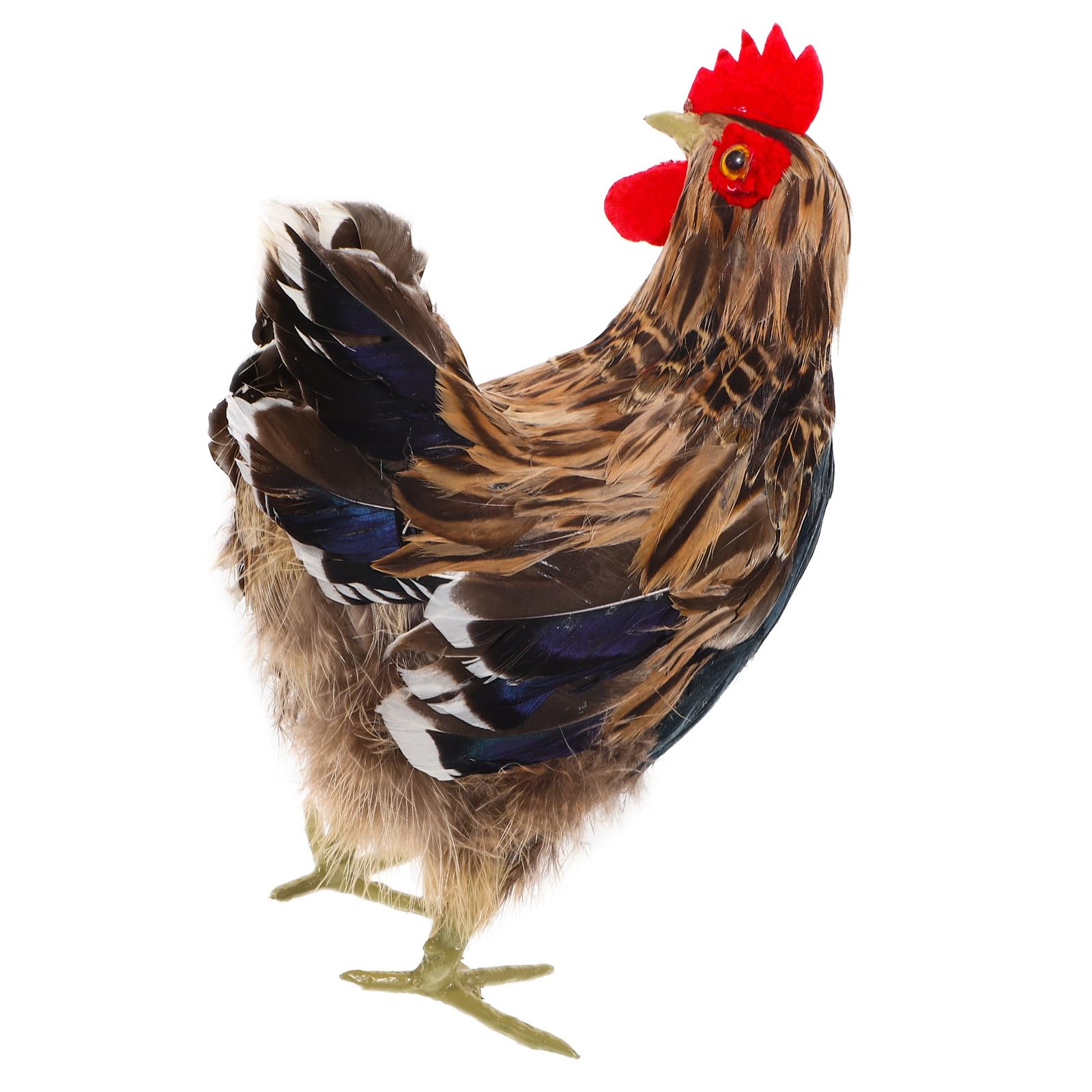 Poule en mousse et plumage simulé Kichvoe décoration jardin