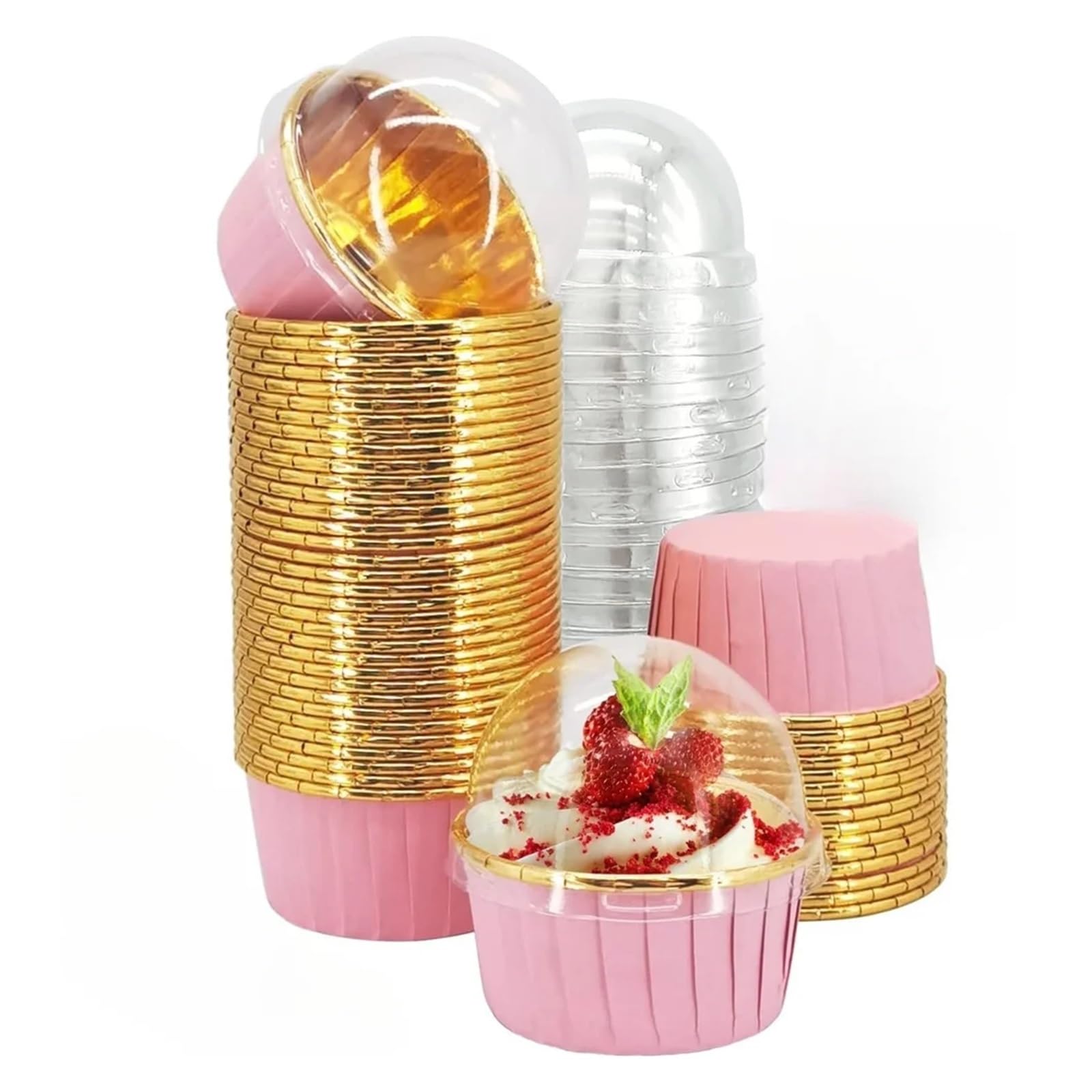 200pcs Muffin Cups Paper Cupcake Wrappers Baking Cases for DIY Cake Party