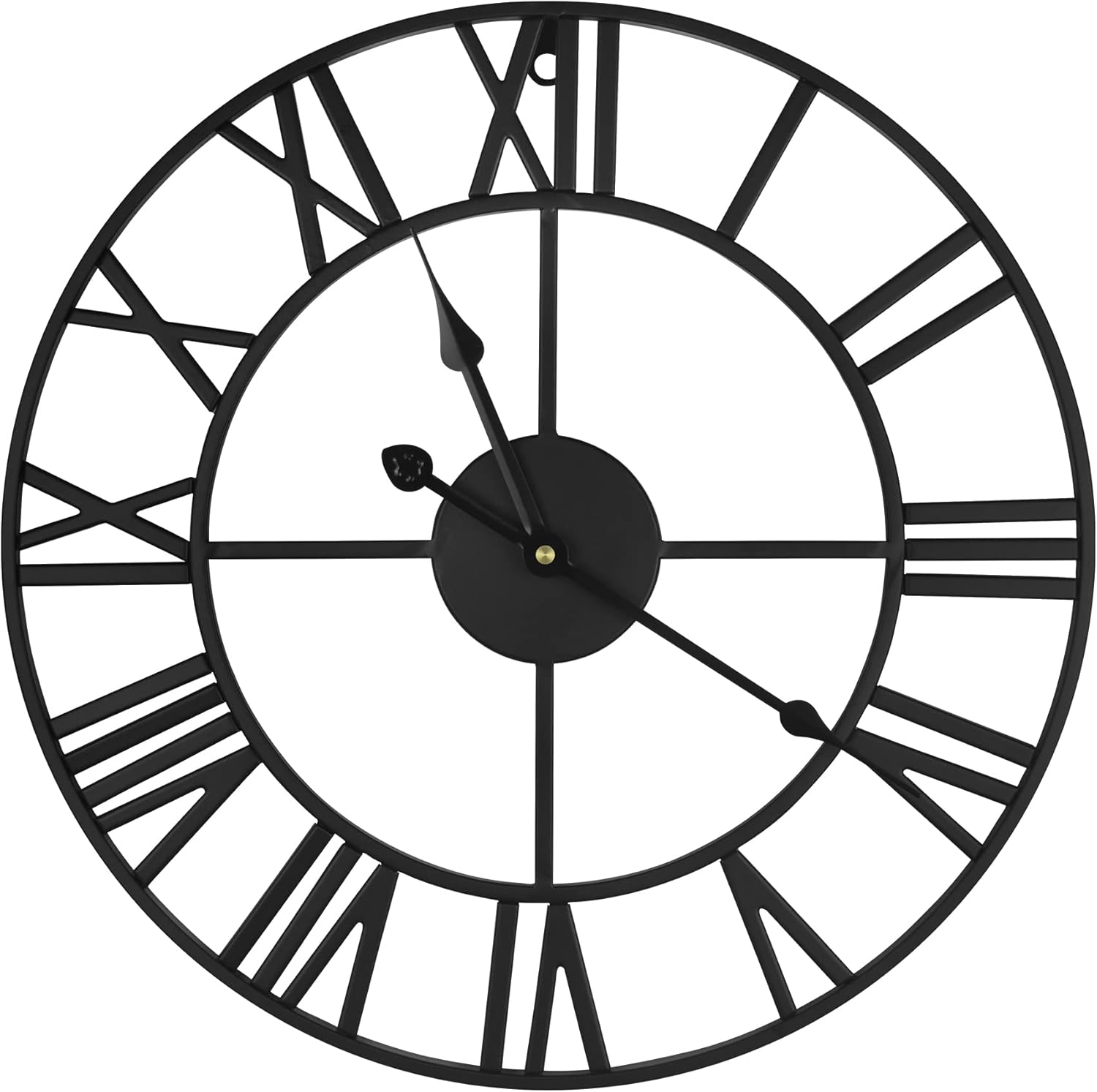 October Elf Large Wall Clock, Roman Numeral Wall Clocks Silent Wall