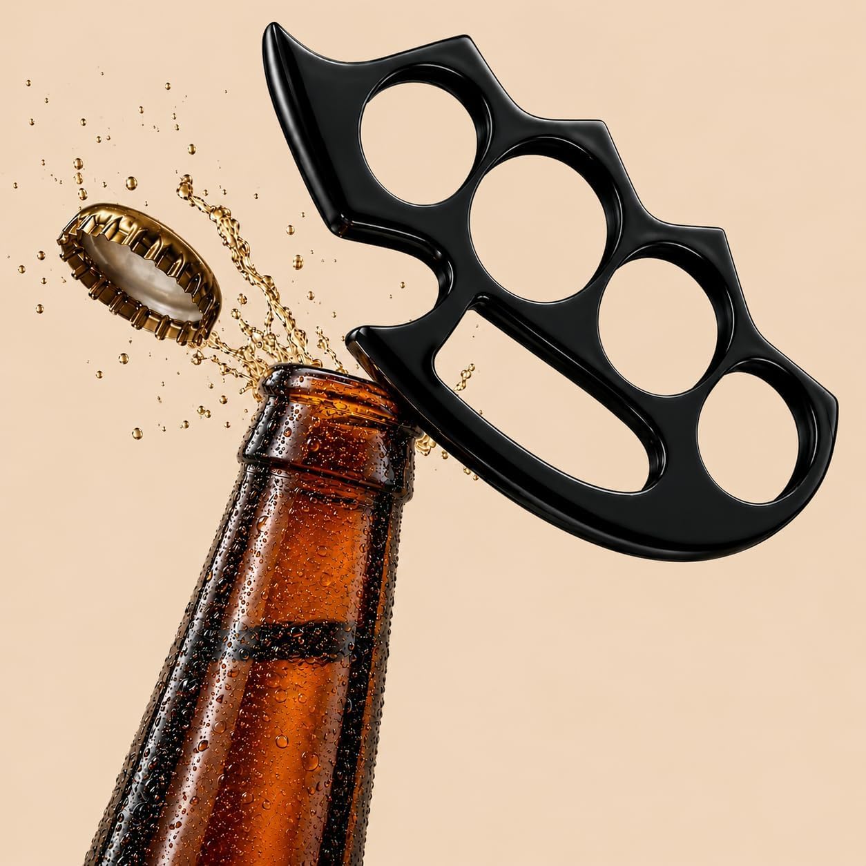 Stainless Steel Bottle Opener - Home Bar Kitchen & Travel Tools | Compact & Lightweight | Rust Resistant | Easy to Use (Black)-image-28