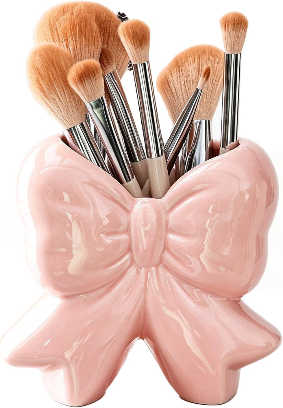 Shaped Ceramic Storage Jar, Pink