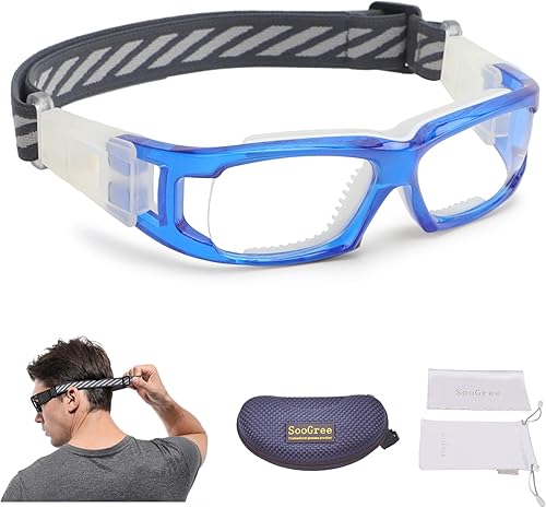 Gafas deportivas para niños, gafas protectoras, gafas de seguridad ocular, reemplazables a lentes graduadas de 8 a 16 años