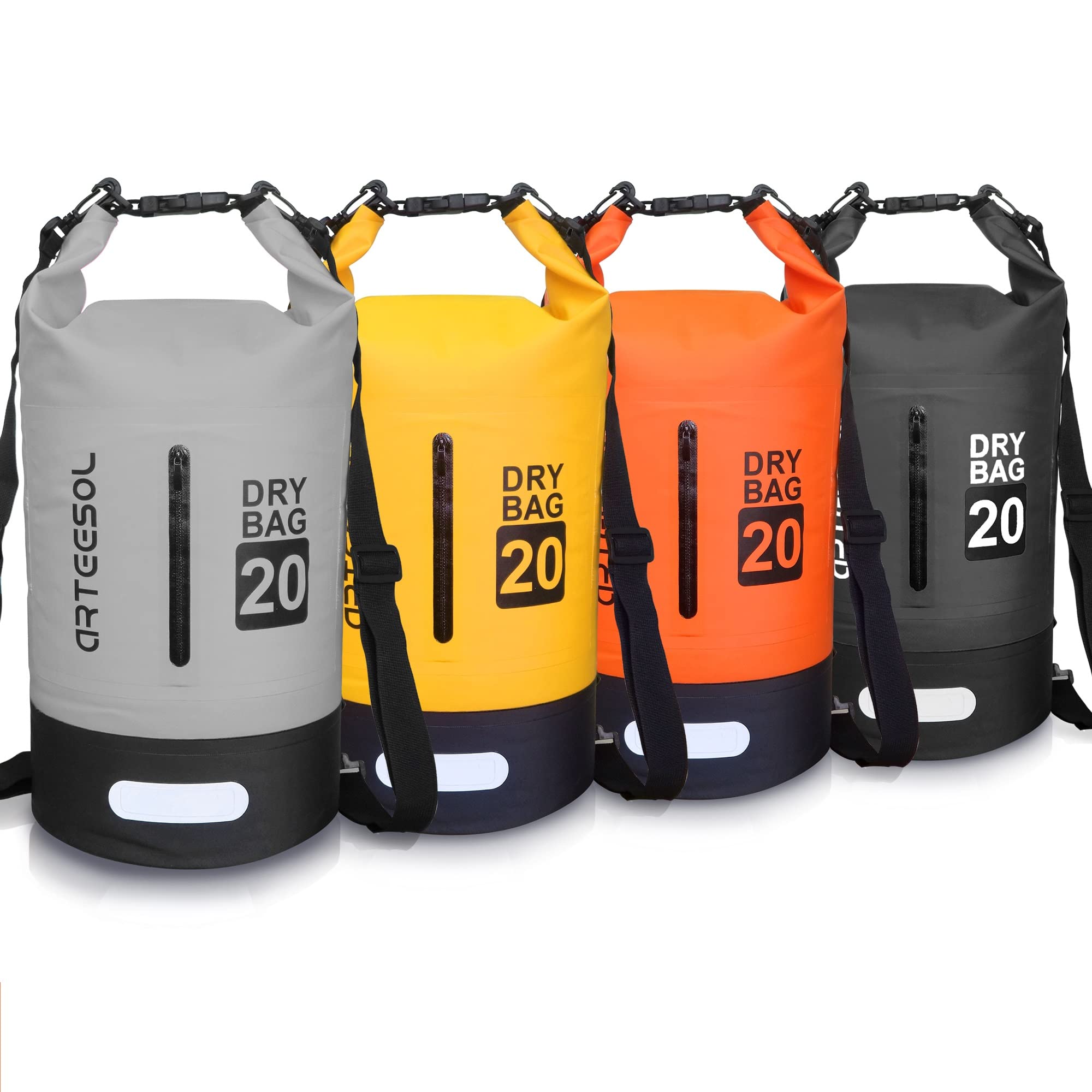 Blackace arteesol Waterproof Dry Bag 5L 10L 20L 30L Waterproof Bag with Long Adjustable Handle for Kayaking Boat Excursion Canoe/Fishing/Rafting/Swimming/Snowboarding