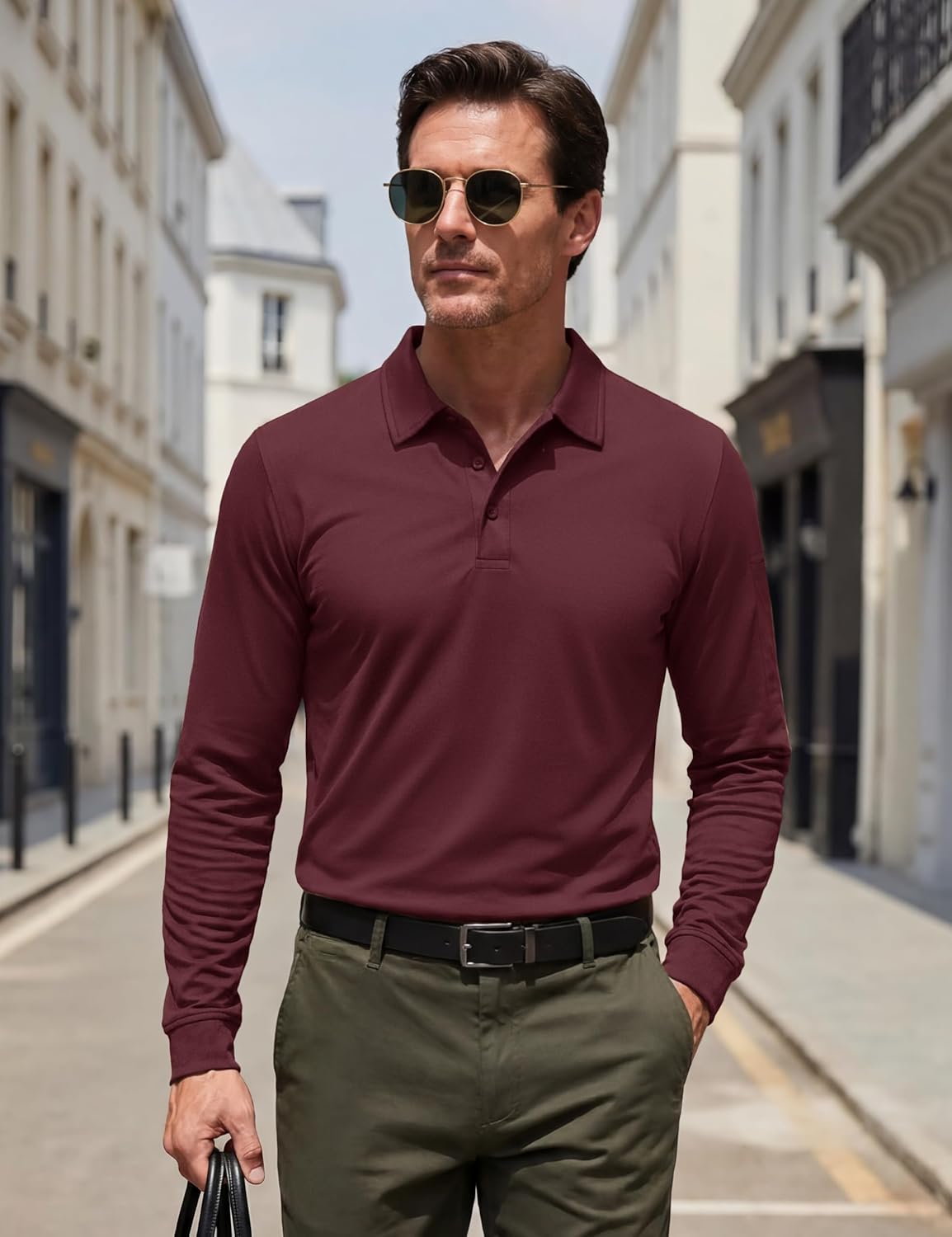 MAGNIVIT Men's Polo Shirts Long Sleeve Quick Dry Performance Shirt Military Tactical Army Combat Polo Shirts - Image 5