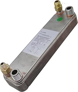 éChangeur Thermique PHE En Acier Inoxydable Brasé Cuivre De 7,5 KW Comme Éateur Dans Les Pompes À Chaleur Géothermiques Ou Condenseur Refroidisseurs D'eau(B3-020-22D-4.5-304)