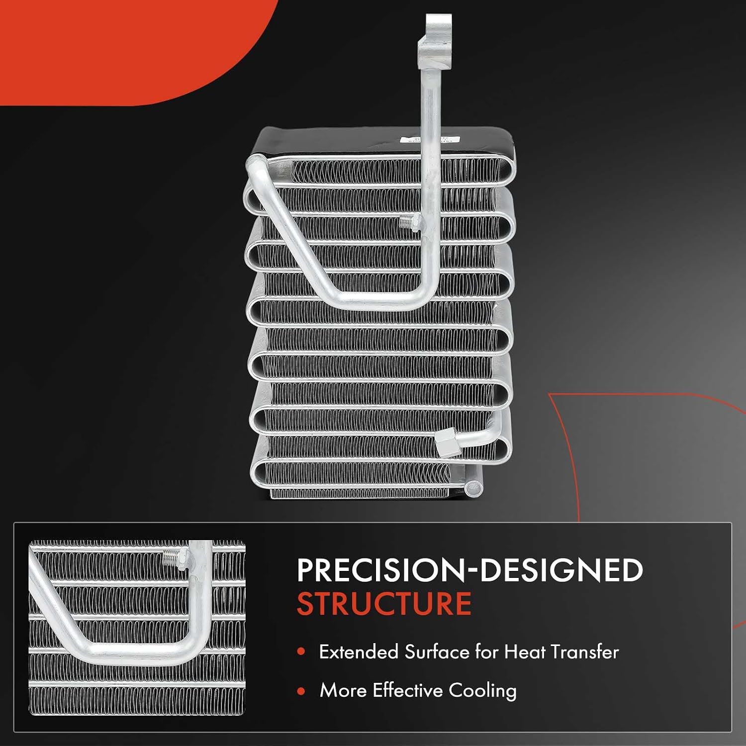 A-Premium AC Evaporator Core Compatible with Honda Accord 1991 1992 1993, with Pad Mount Fitting