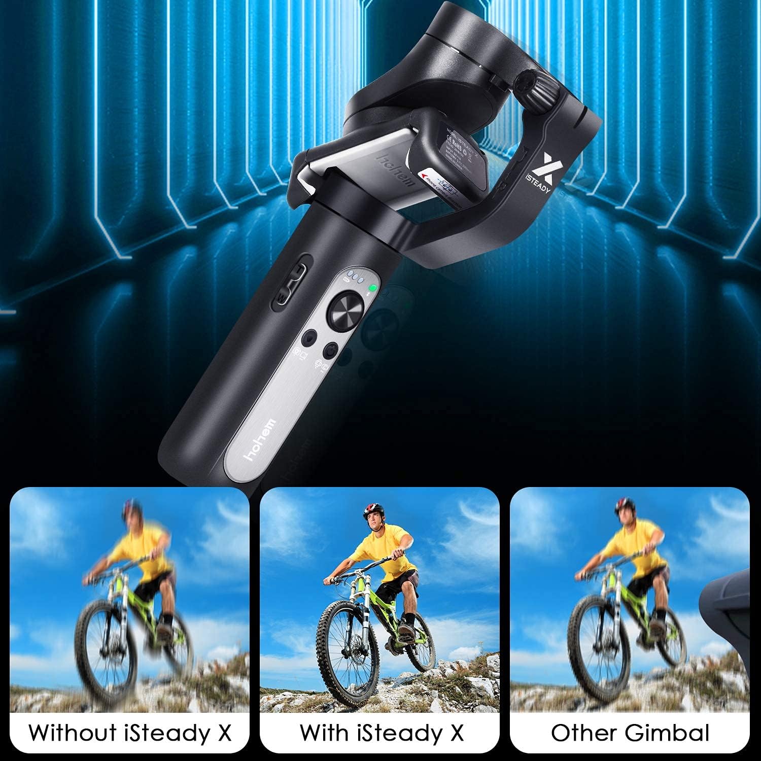 Chеареѕt 🛒 Hohem iSteady X, 3-Axis Foldable Lightweight Gimbal Stabilizer, Supports Moment /Auto-Inception Mode, Perfectly Compatible with iPhone 13/Mini/pro/max & Smartphones (0.57Lbs, Black) Suреr Dеаl Prоduсt Hohem iSteady X, 3-Axis Foldable Lightweight Gimbal Stabilizer, Supports Moment /Auto-Inception Mode, Perfectly Compatible with iPhone 13/Mini/pro/max & Smartphones (0.57Lbs, Black)