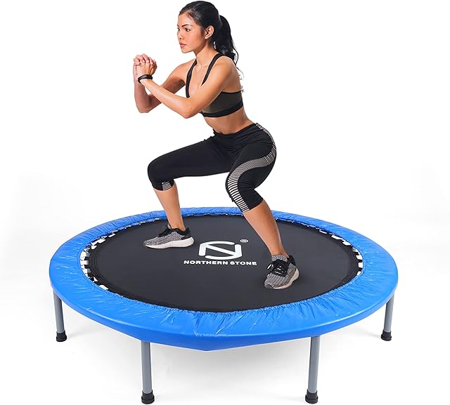 NORTHERN STONE Premium Fitness Trampoline Aerobic Exercise Rebounder 48"