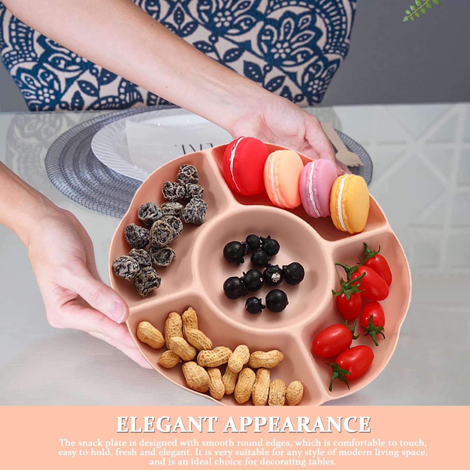 YSTrillion 4 Pièces Assiettes Avec Compartiment,Plateaux | FindTheDeal