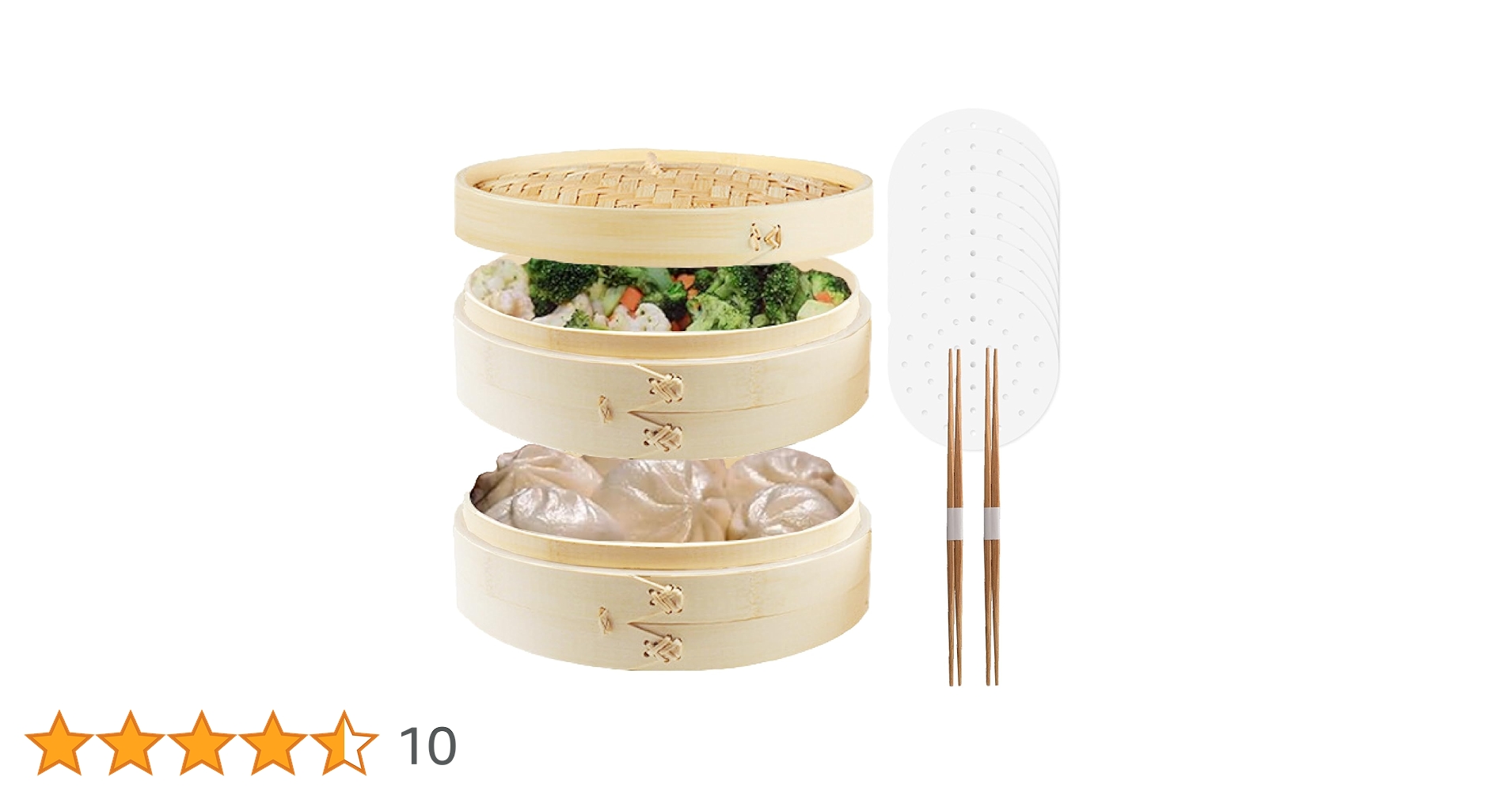 ②13cm 2段+フタ 10セット せいろ 蒸し器 小籠包 餃子 温野菜 楽天 ②13cm 2段+フタ 10セット せいろ 蒸し器 小籠包 餃子 温野菜 楽天