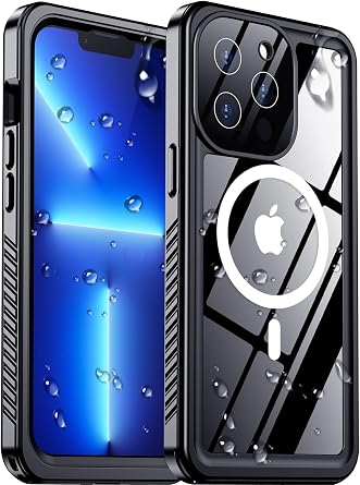 Red2Fire 2025 جديد مصمم لهاتف iPhone 13 Pro Max Case مقاوم للماء، [متوافق مع MagSafe] [مقاوم للصدمات لكامل الجسم] [IP68 تحت الماء] [مقاوم للغبار] [مقاوم للسقوط] حافظة الهاتف 6.7"