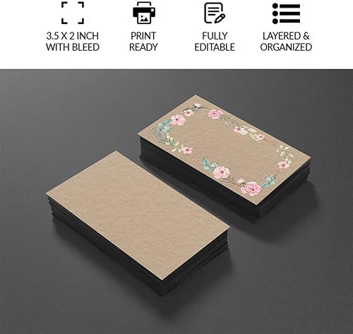 Vista 64 de Tarjetas de visita personalizadas, 100 tarjetas de visita de impresión de doble cara, personalizadas con tu logotipo, tarjetas personalizadas de 3.5