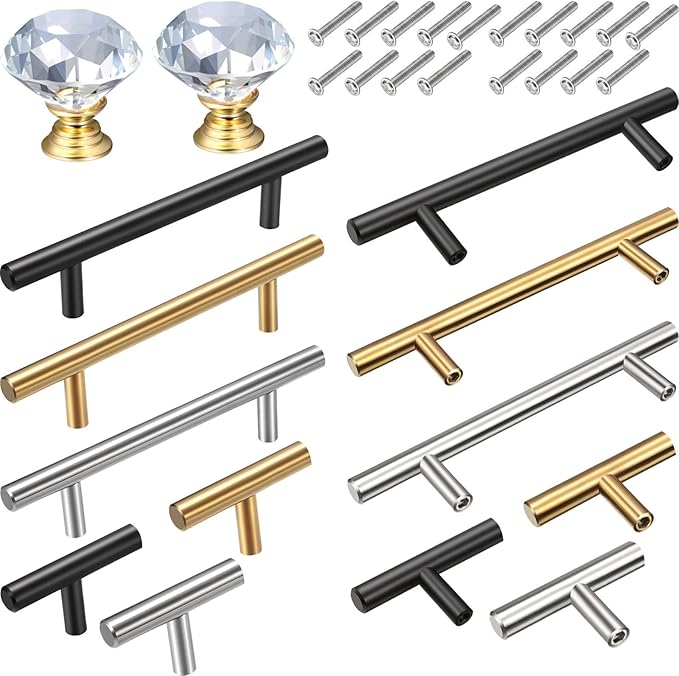 14 Pieces Tray Handles Hardware for Resin, Stainless Steel Gold Tray
